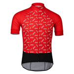 POCSS20-58131-1127 POC ESSENTIAL ROAD W`S LOGO JERSEY POLKA PRISMANE RED SS20-58131-1127 TRIČKO