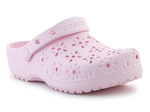 Crocs Classic Floral Cut Out Clog 210927-6ZW Pink Milk