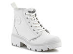 PALLADIUM PALLABASE LEATHER WHITE/BLACK M 96905-102-M women's shoes