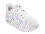 Skechers x JGoldcrown Uno - Spread the Love 155507-WPTQ WHT/PNK/TURQ