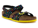 Birkenstock Colorado Rivet Logo Kids Digital Dots Black 1023611