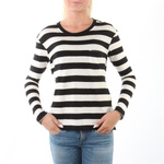 Levi's® Long-Sleeve Perfect Pocket Tee "Striped Black/White"