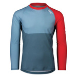 POCSS2052844-8282 POC MTB PURE LS JERSEY CALCITE BLUE/PROSMANE RED SS2052844-8282