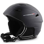Lyžařská helma s brýlemi Black Matt S300-2