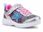 S Lights Glimmer Kicks Starlet Shine Silver/Pink 302310L-SLPK