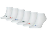 PUMA UNISEX SNEAKER PLAIN 6-PACK ECOM 701219578-008 WHITE/BLUE/RED