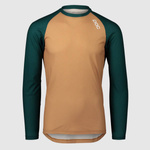 POC X21 52844-8405 LS JERSEY MOLDANITE GREEN/ARAGONITE BROWN