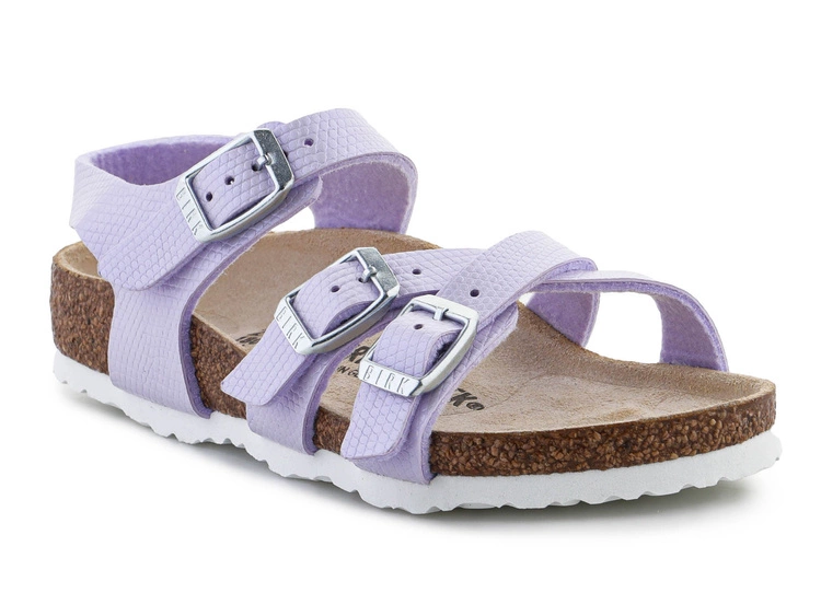BIRKENSTOCK KUMBA K BF SHINY LIZARD PURPLEFOG 1026907