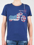 Tričko Wrangler S/S Biker Flag Tee W7A53FK 1F